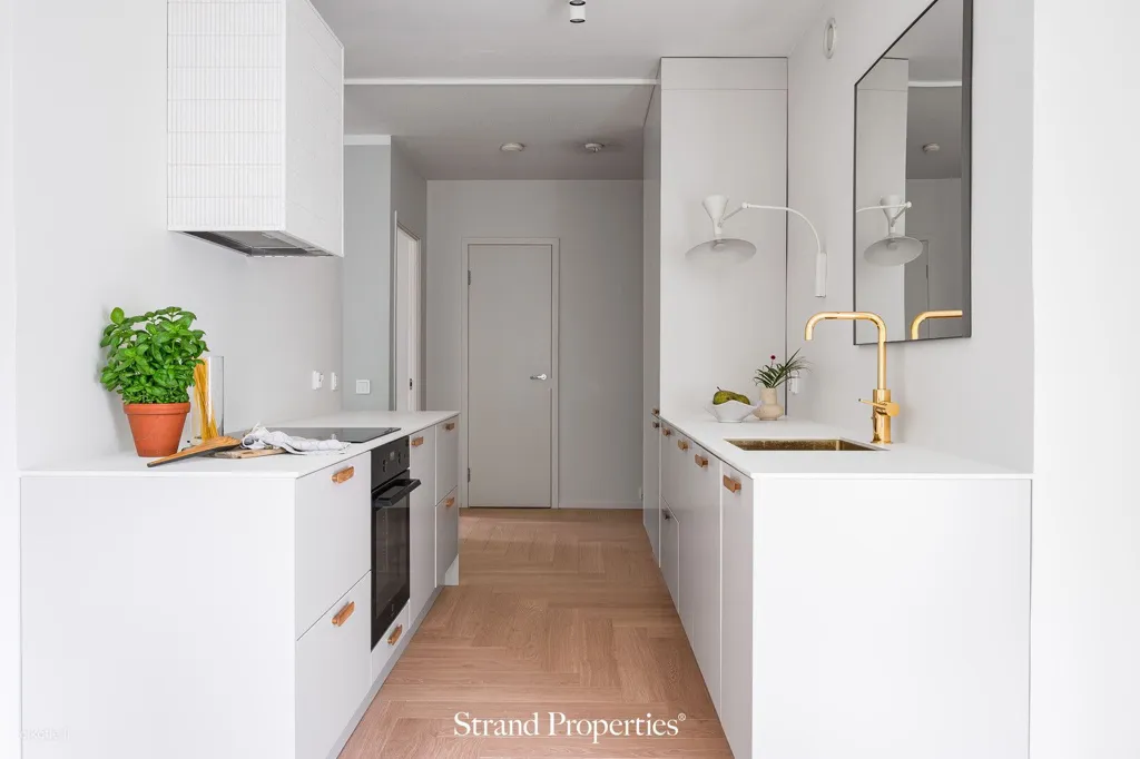 Cuisine - Modern Apartment with Balcony in Kaarina Centre