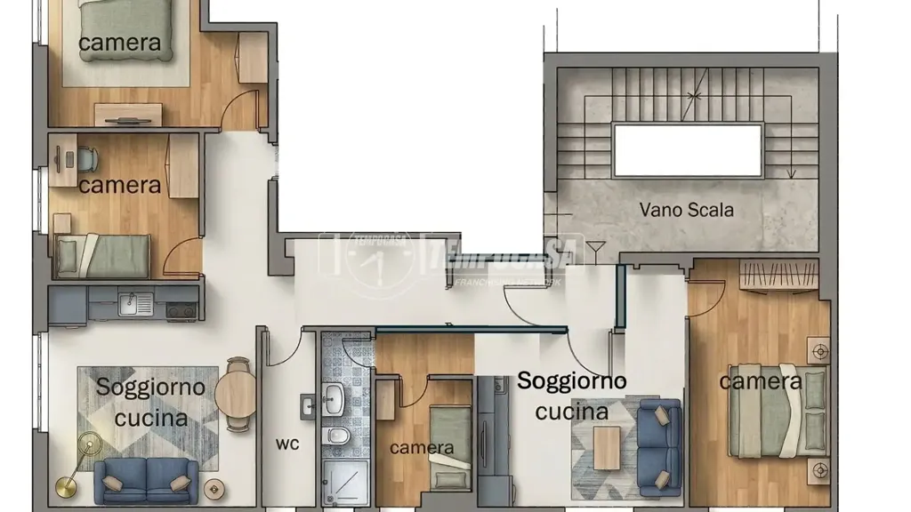 Plan - Divisible Apartment in Central Civitanova Marche