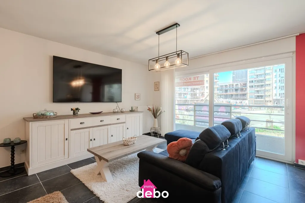 Wohnzimmer - Apartment with Casino Square View in Blankenberge