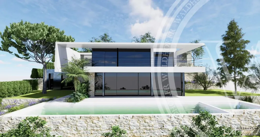 Villa contemporaine avec vue mer à vendre
