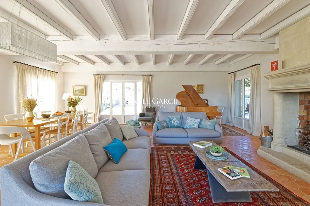 Living Room - Luxury Villa with Private Lake in Brignoles