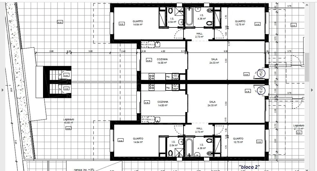 Plan - Modern 2-Bed Apartment with Patio in Tavira
