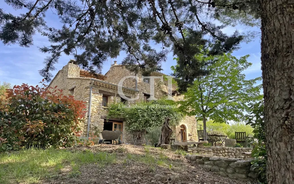 Extérieur - Maison Campagnarde en Pierre avec Vue Panoramique en Provence