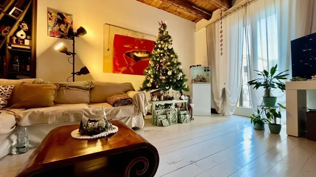 Soggiorno - Rustic Bilocale with Balcony in Ancona