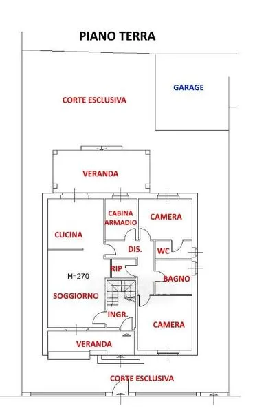 Plan - Rustic Villa with Private Garden in Grosseto