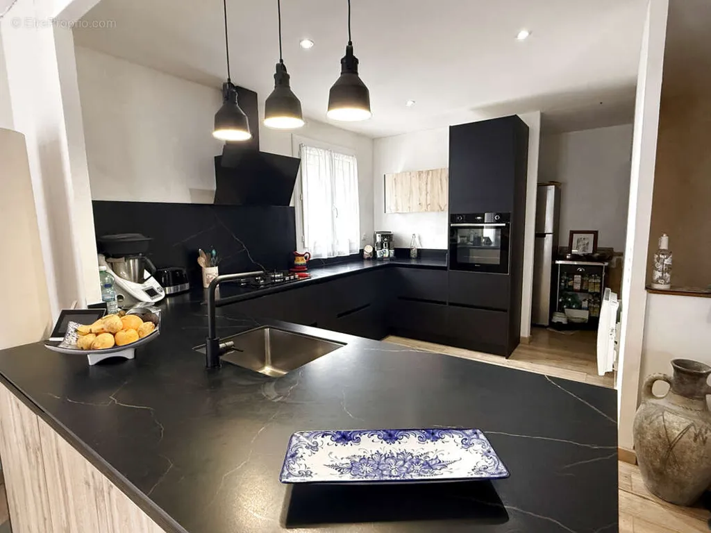 Köök - Renovated Maison with Terraces near Perpignan