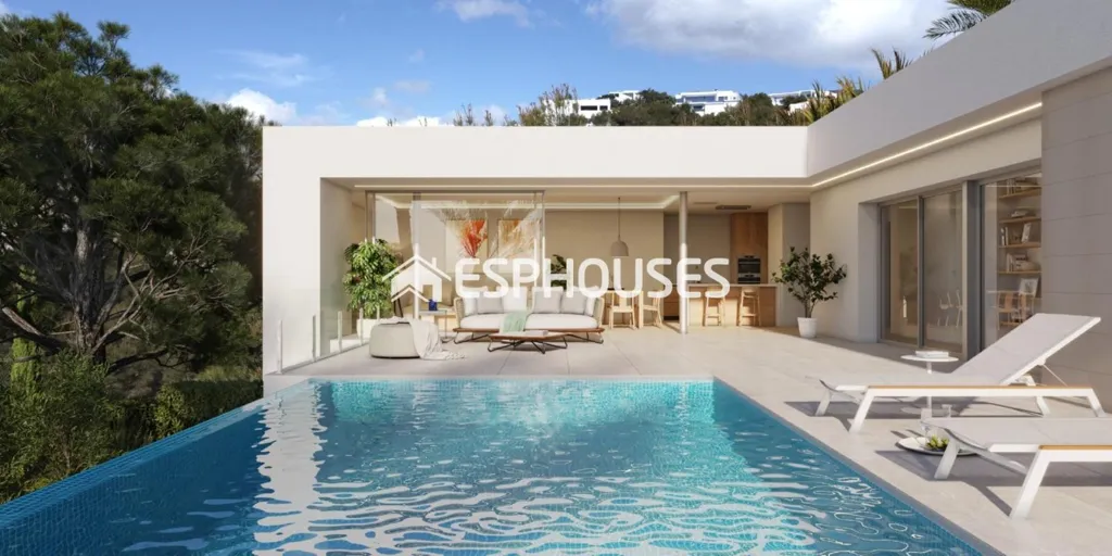 Piscina - Contemporary House with Infinity Pool in Benitachell