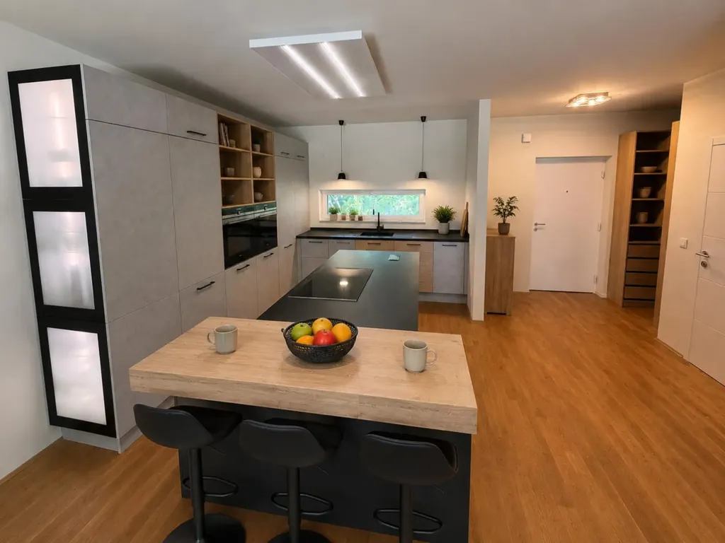 Cocina - Modern Terraced House with Garden in Baden