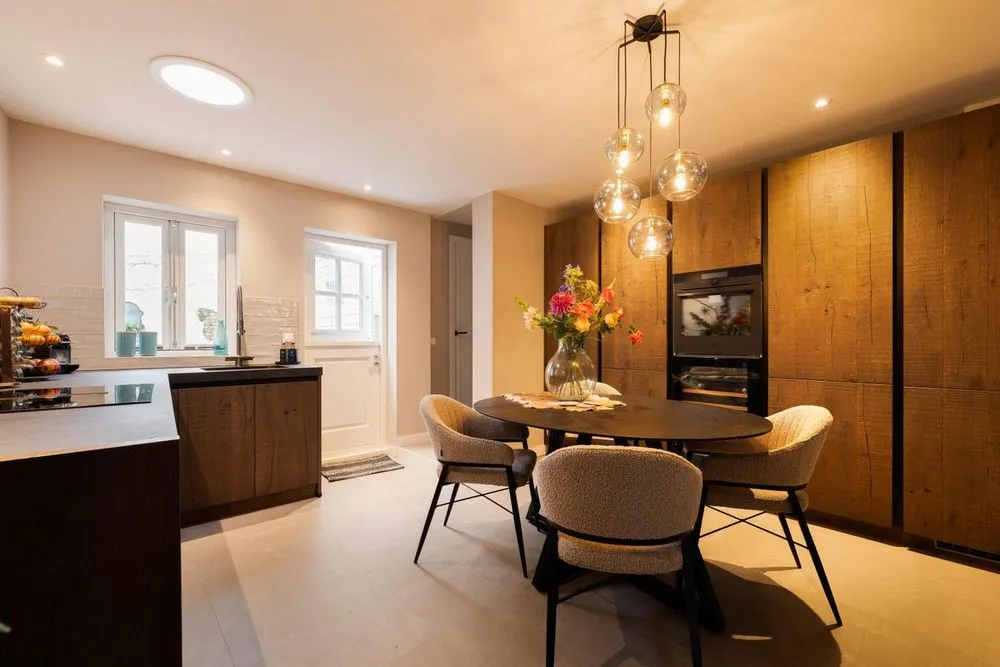 Kitchen - Restored House with Courtyard in Haarlem's Historic District