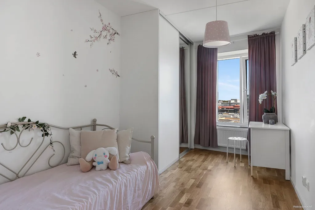 Camere da letto - Modern Apartment with Panoramic View in Kista Tower