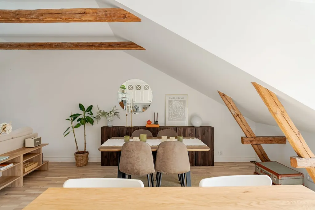 Sala da pranzo - Characterful Flat with City Centre Views in Jönköping