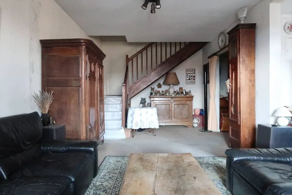 Living Room - Spacious Duplex with Balcony in Galmier