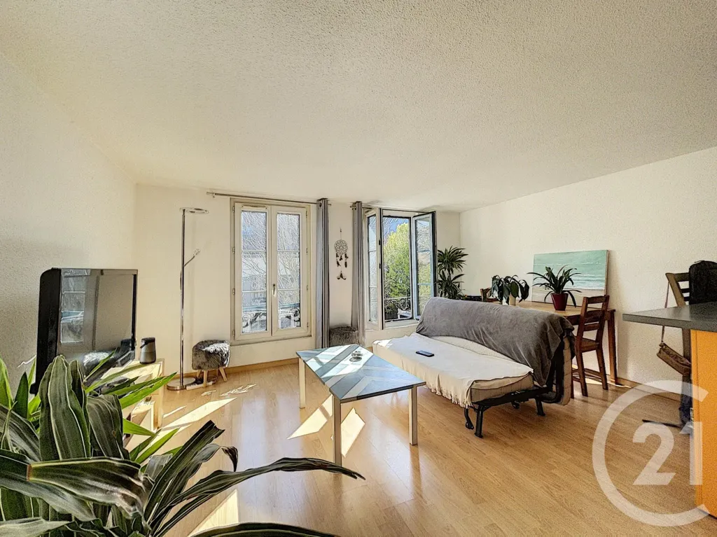 Séjour - Appartement F2 Meublé au Bouchon Troyen