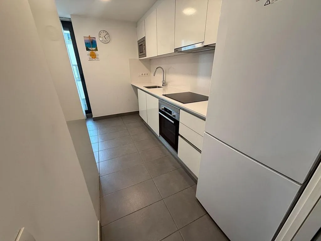 Cuisine - Modern Flat with Balcony in La Gavarra