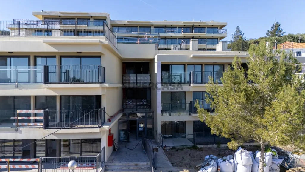 Vue aérienne - Duplex Flat with Sea View in Sesimbra