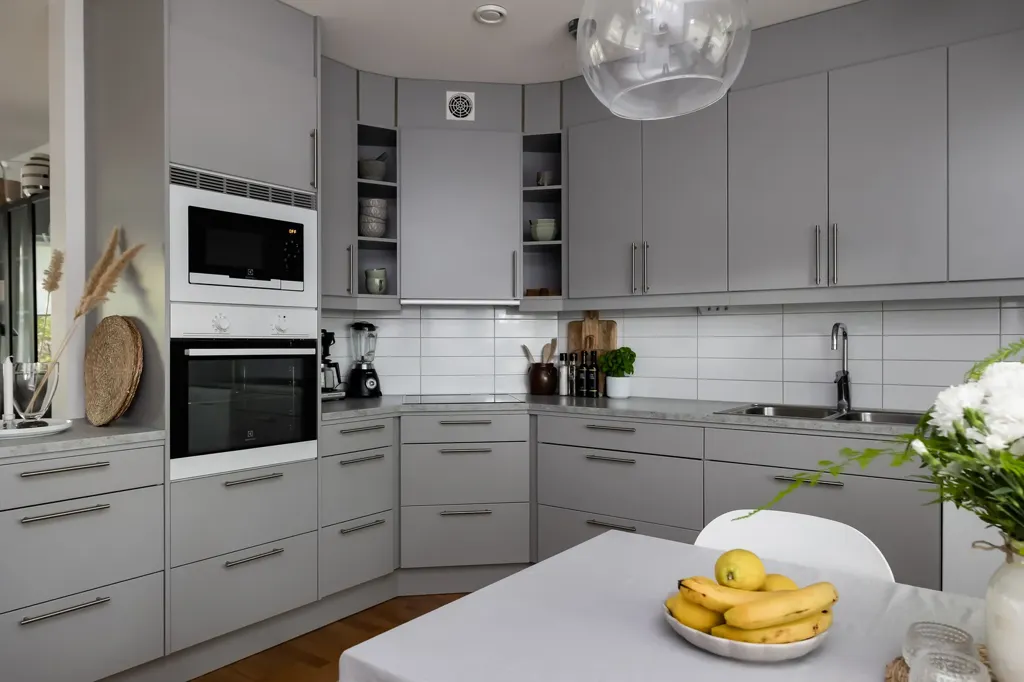 Köök - Apartment with Private Terrace in Örebro