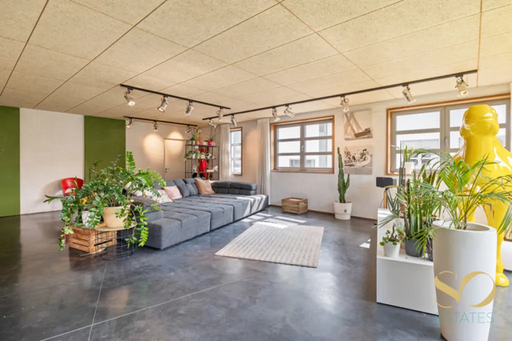 Living Room - Duplex Loft with Terrace in Brussels