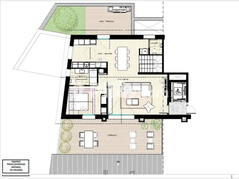 Plan - Penthouse with Terrace in Canillo
