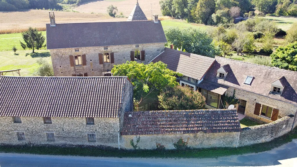 Aerial - Farmhouse with Character in Saint Geniès