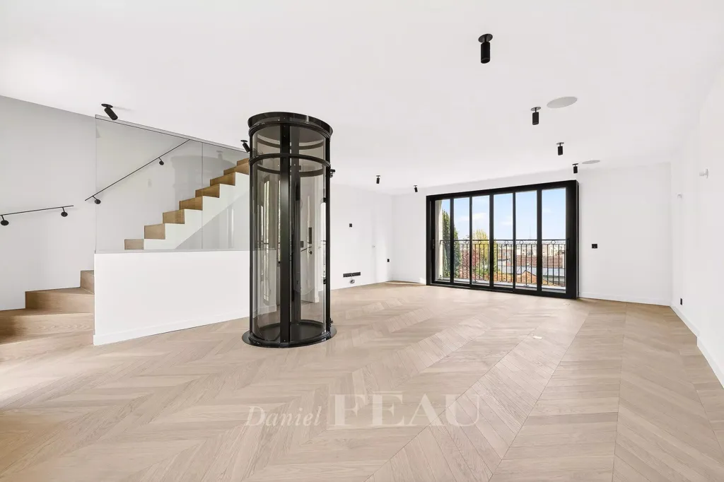 Séjour - Maison Contemporaine avec Vue Paris à Suresnes