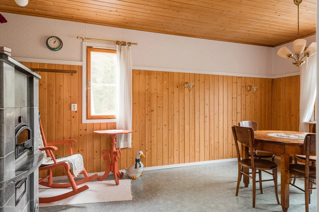 Salle à manger - 1980s Cottage with River Access in Kellahti, Pori