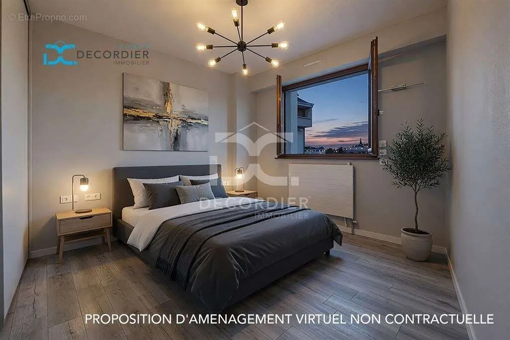 Chambres - Appartement Traversant avec Vue Lac à Thonon-les-Bains