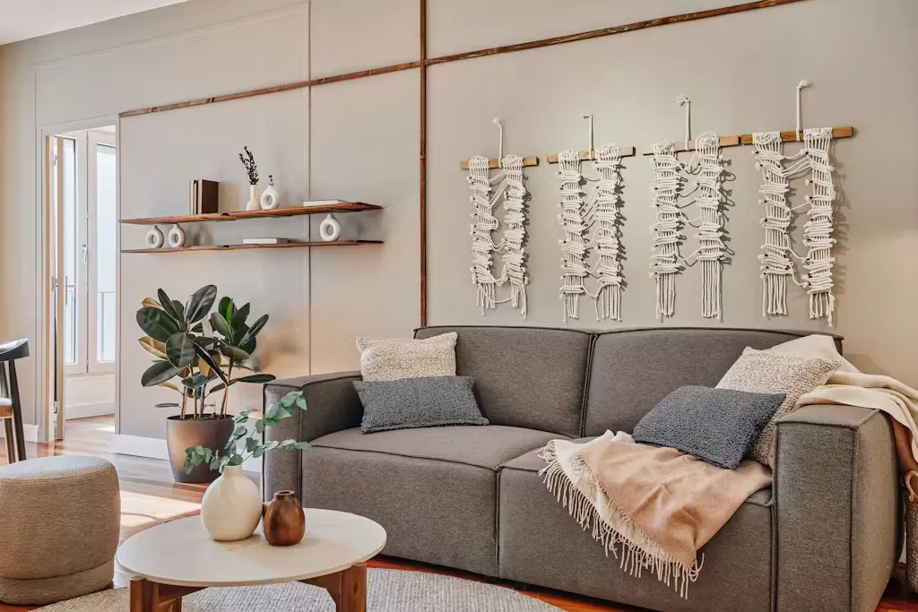 Séjour - Appartement Meublé Rue Scheffer, Paris