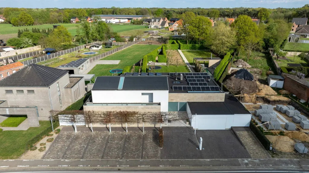 Aerial - Modern Villa with Wellness Area in Dessel