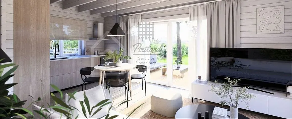Séjour - Newly Built Chalet with Terrace in Siero