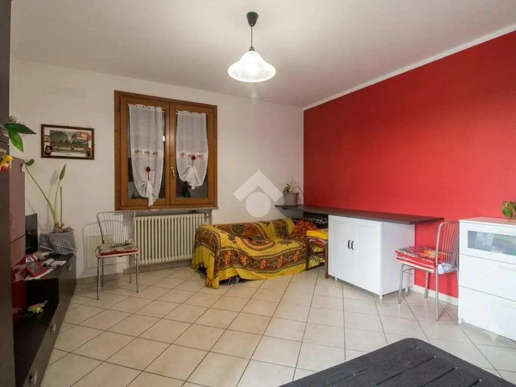 Living Room - Modernised Studio with Balcony in Gambettola