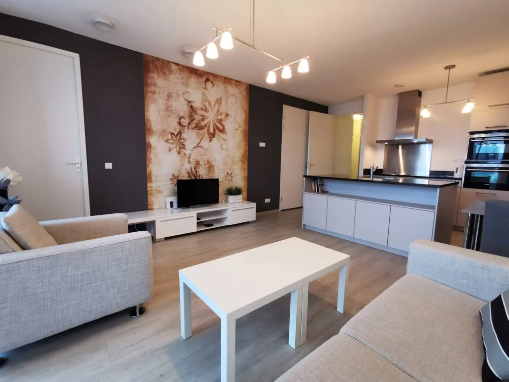Living Room - Modern Apartment with Balcony in Rotterdam Centre