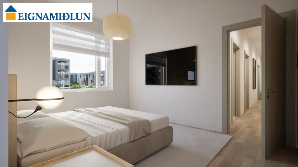 Chambres - 5-Bed Apartment with Balcony in Álftanes