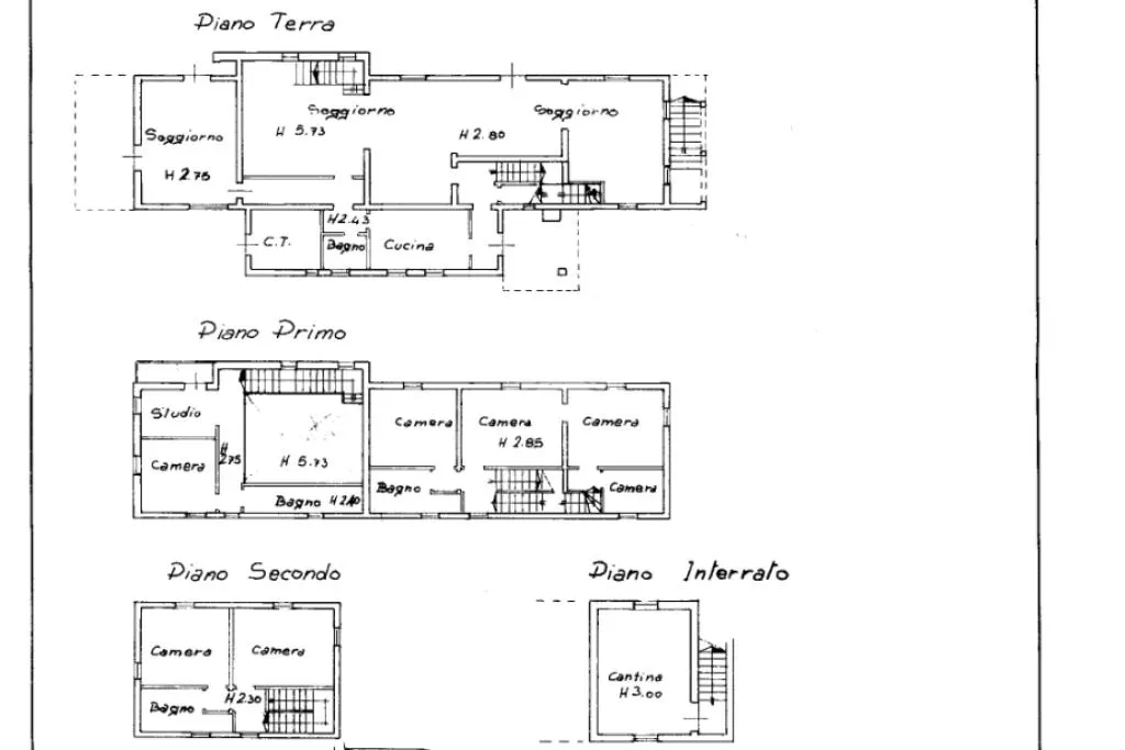 Planimetria - Historic Villa with Pool in Sona