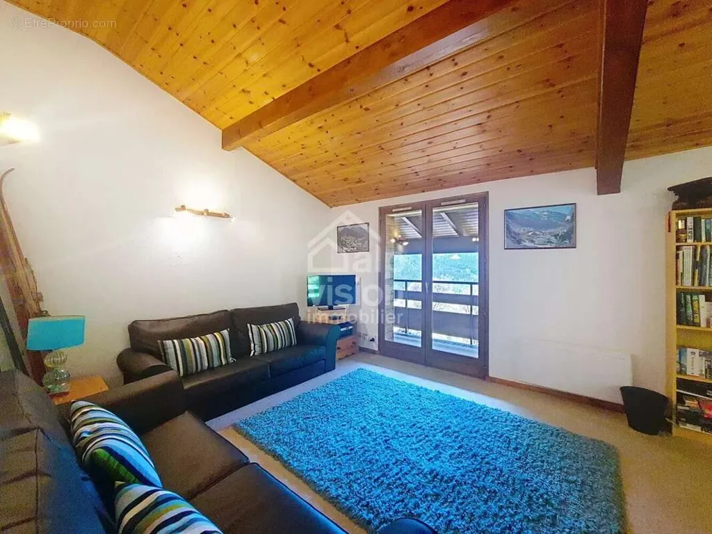 Séjour - Appartement Duplex avec Balcon à Châtel, Portes du Soleil