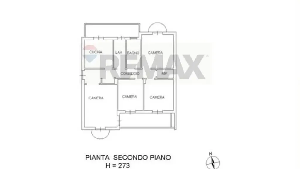 Planimetria - Panoramic Apartment with Balcony in Bronte