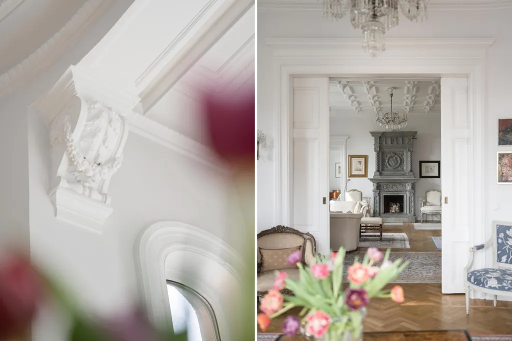 Living Room - Gable Flat with Jugendstil in Malmö Centre