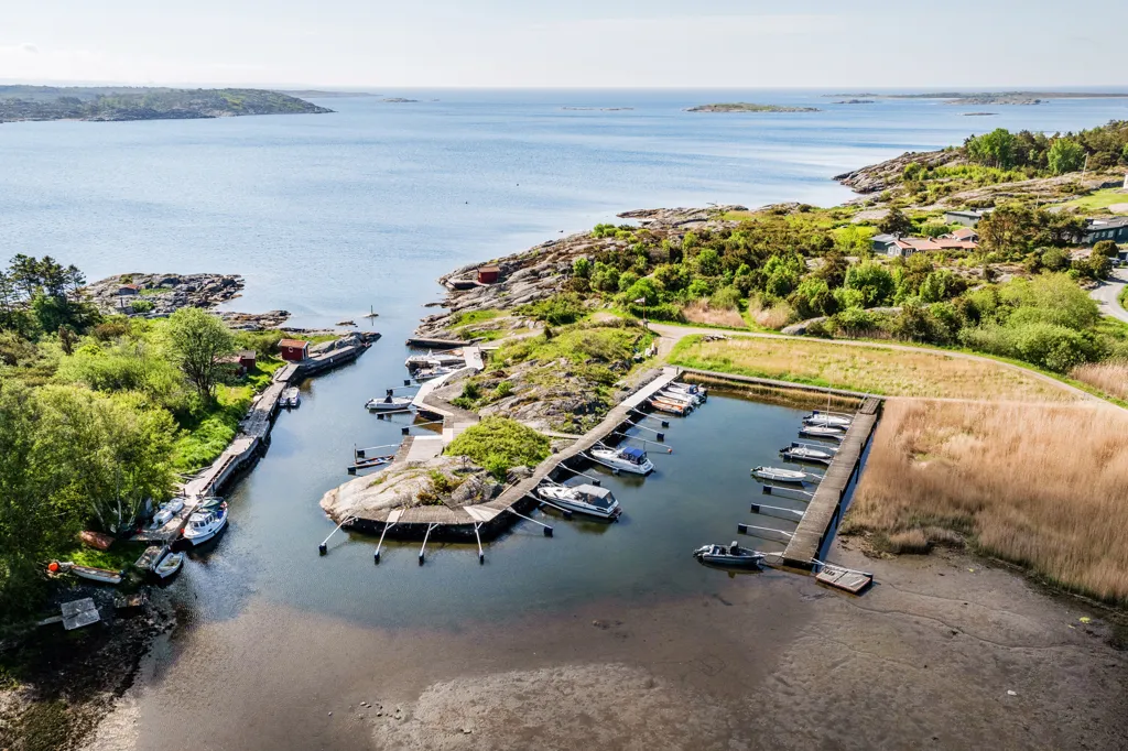 Vue aérienne - Havsnära Enplansvilla in Onsala