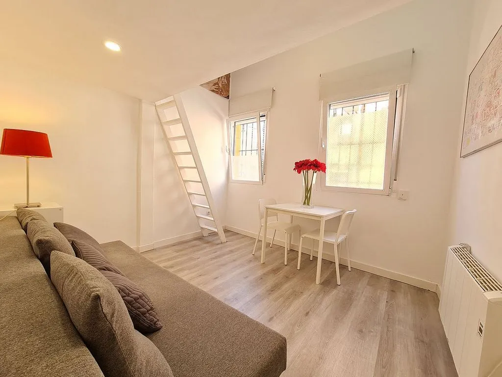 Séjour - Reformed Loft with Balcony in Ciudad Lineal