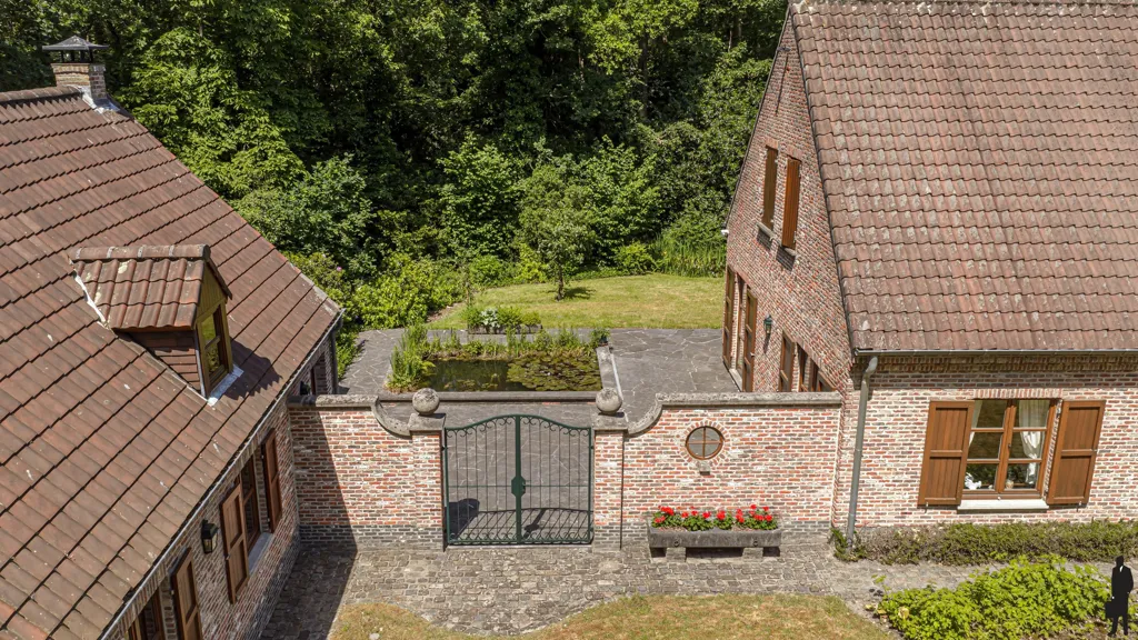 Aerial - Country Villa with Terrace and Garden