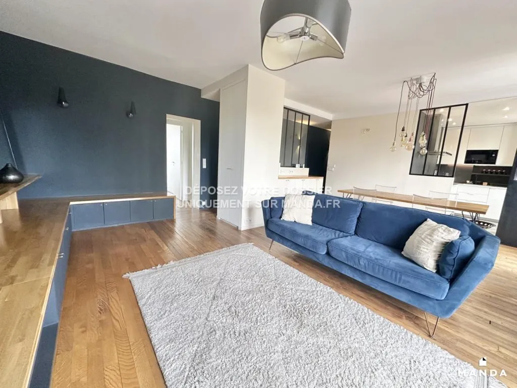 Living Room - Duplex Flat with Balcony in Ivry-sur-Seine