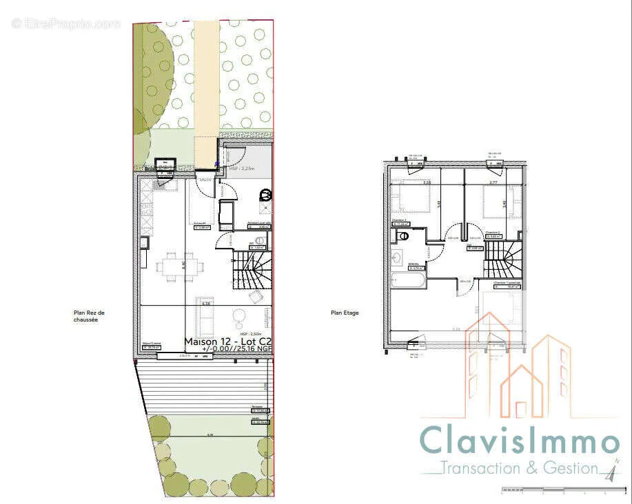 Plan - Maison 4 pièces à Bayonne