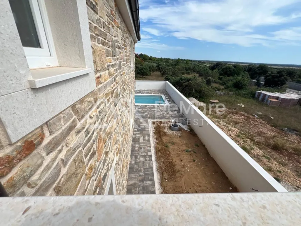 Piscina - Dalmatian Stone Villa with Pool in Vrsi, Zadar