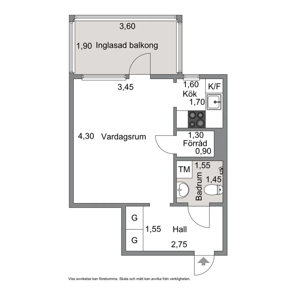 Plaan - Modern Flat with Large Balcony in Eskilstuna
