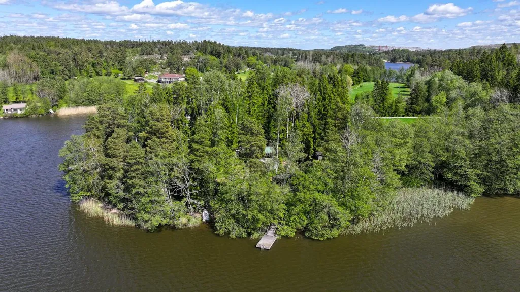 Vue aérienne - Cottage with Private Beach in Sysilax