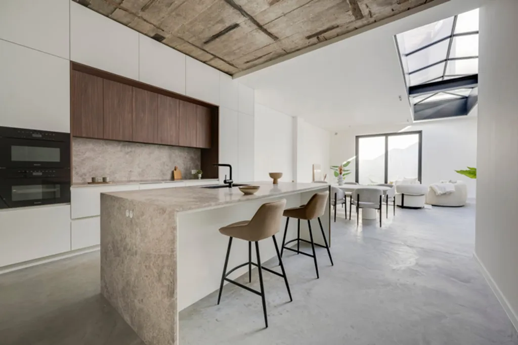 Köök - Loft with Private Garden in Antwerp