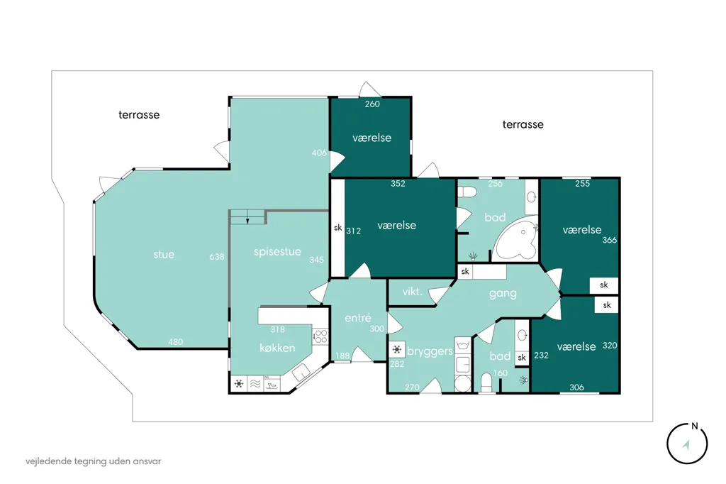 Plan - Architect-Designed Villa with Ådalen View