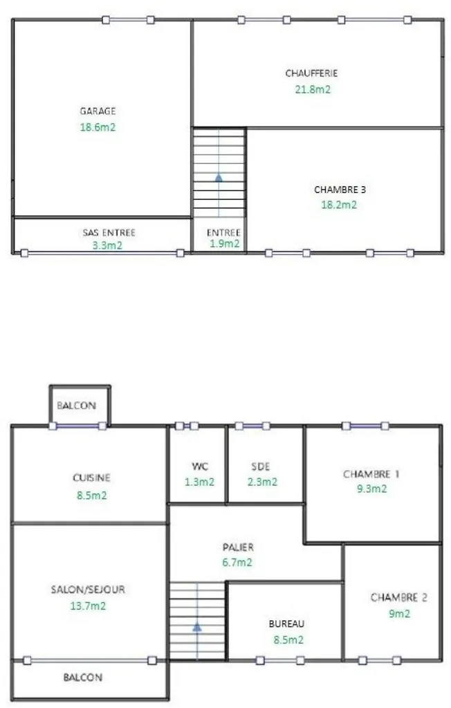 Planimetria - House with Divisible Land in La Jarne