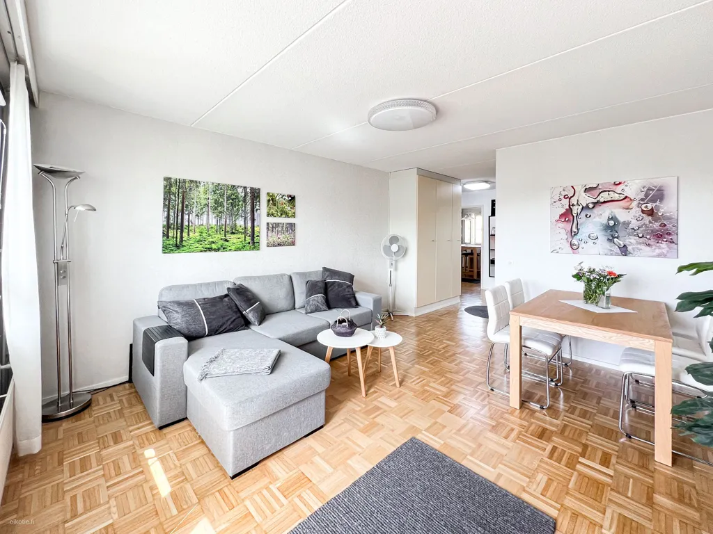 Séjour - Bright Apartment with Balcony in Matinkylä, Espoo