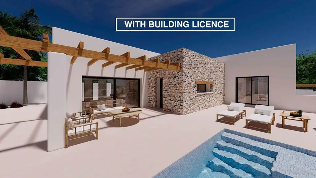 Ibizan-Inspired Villa with Pool in Moraira