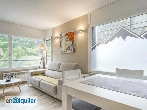 Séjour - Modern Apartment with Mountain View in El Tarter